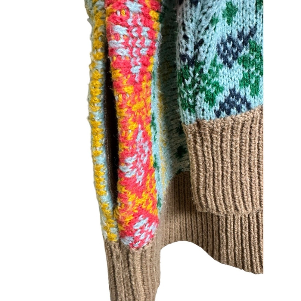 Anthropologie Carlotta Multicolored Shawl Cardigan Women's Size M/L - Picture 9 of 13